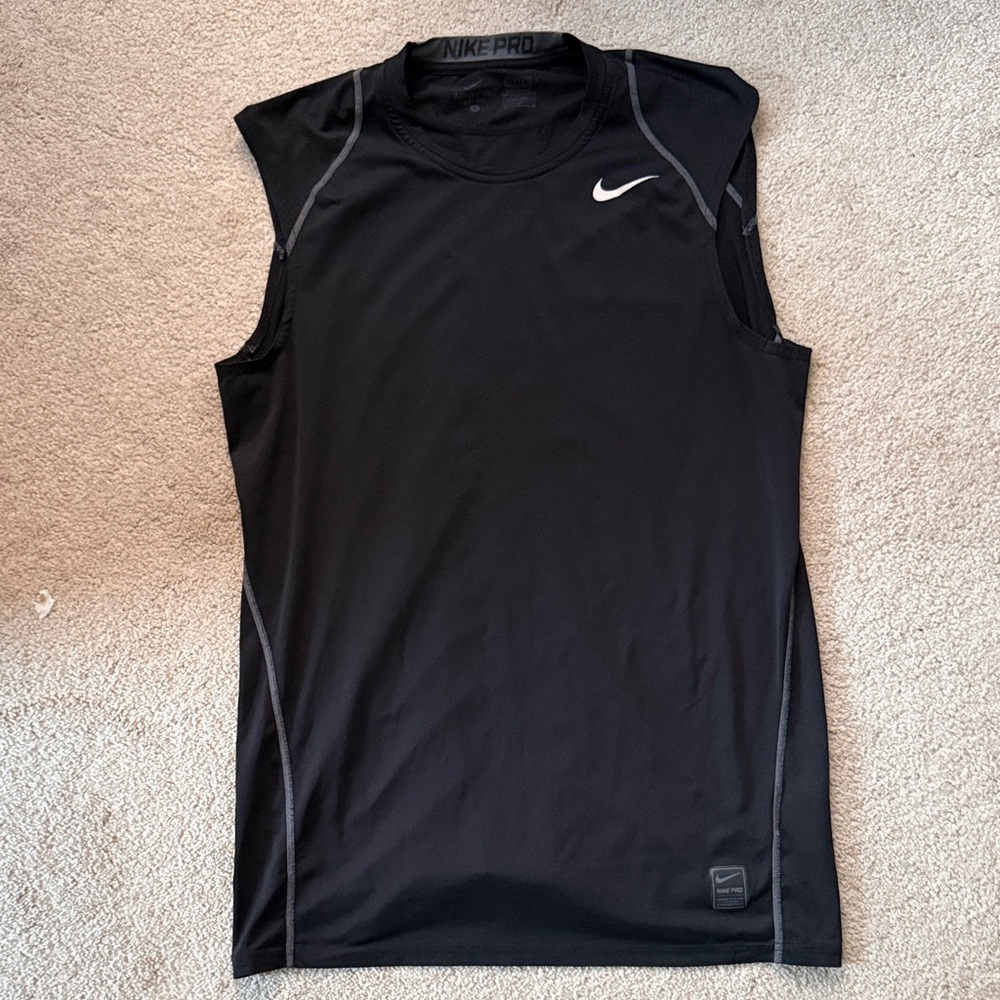 Nike Black Sleeveless Athletic Top